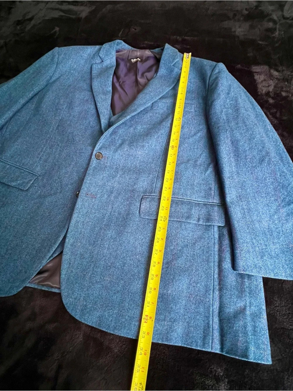 Herringbone Wool Suit with West